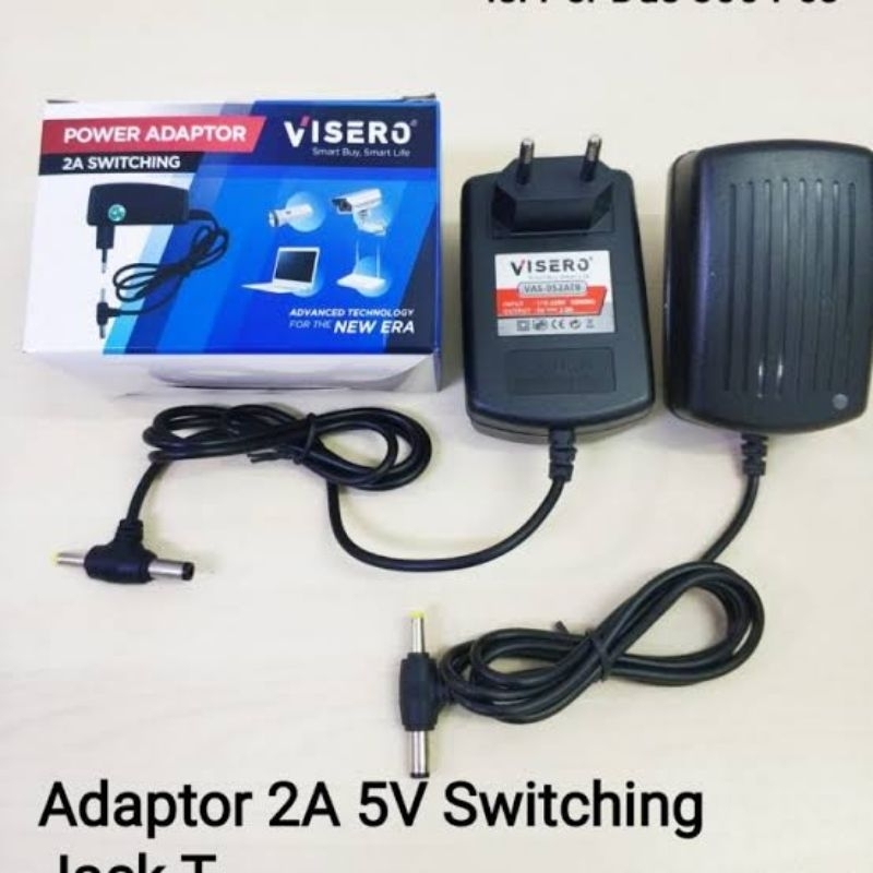 Jual Adaptor STB Set Top Box Universal Semua Merk 5V 2A Visero | Shopee ...