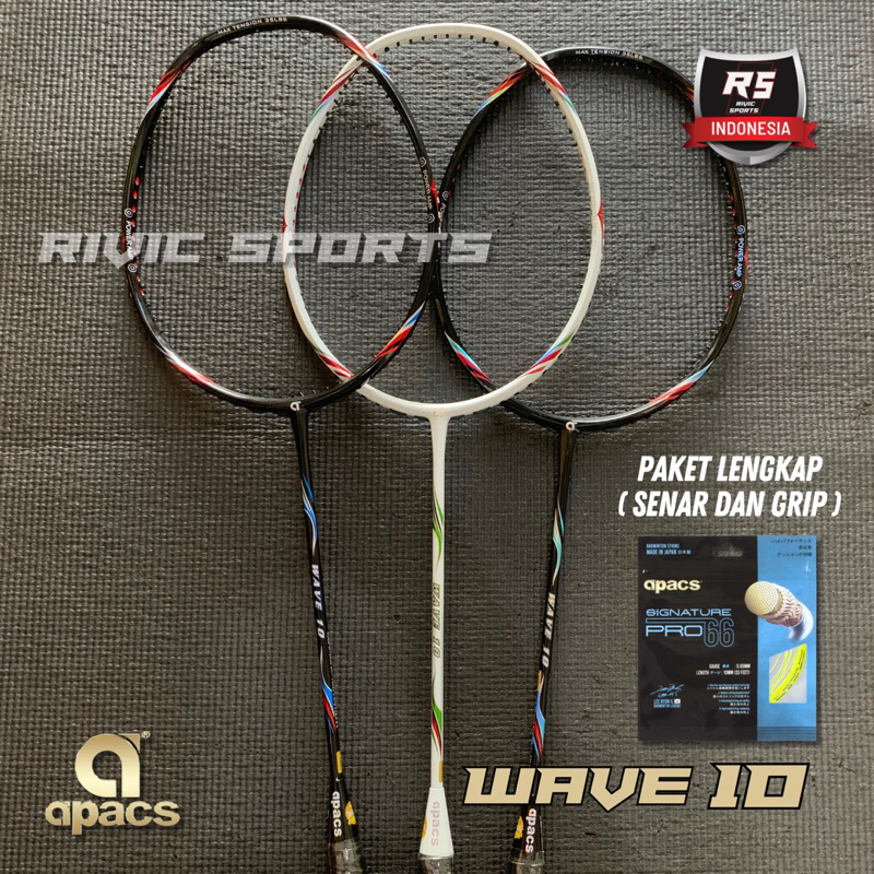 Jual Raket Apacs WAVE 10 Badminton Original 100 Mata Itik Spesial