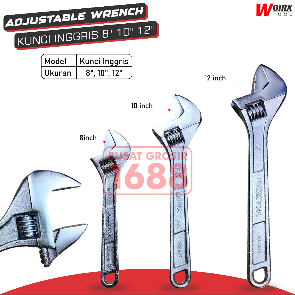 Jual Kunci Kunci Inggris 8" 10" 12" inch | Shopee Indonesia