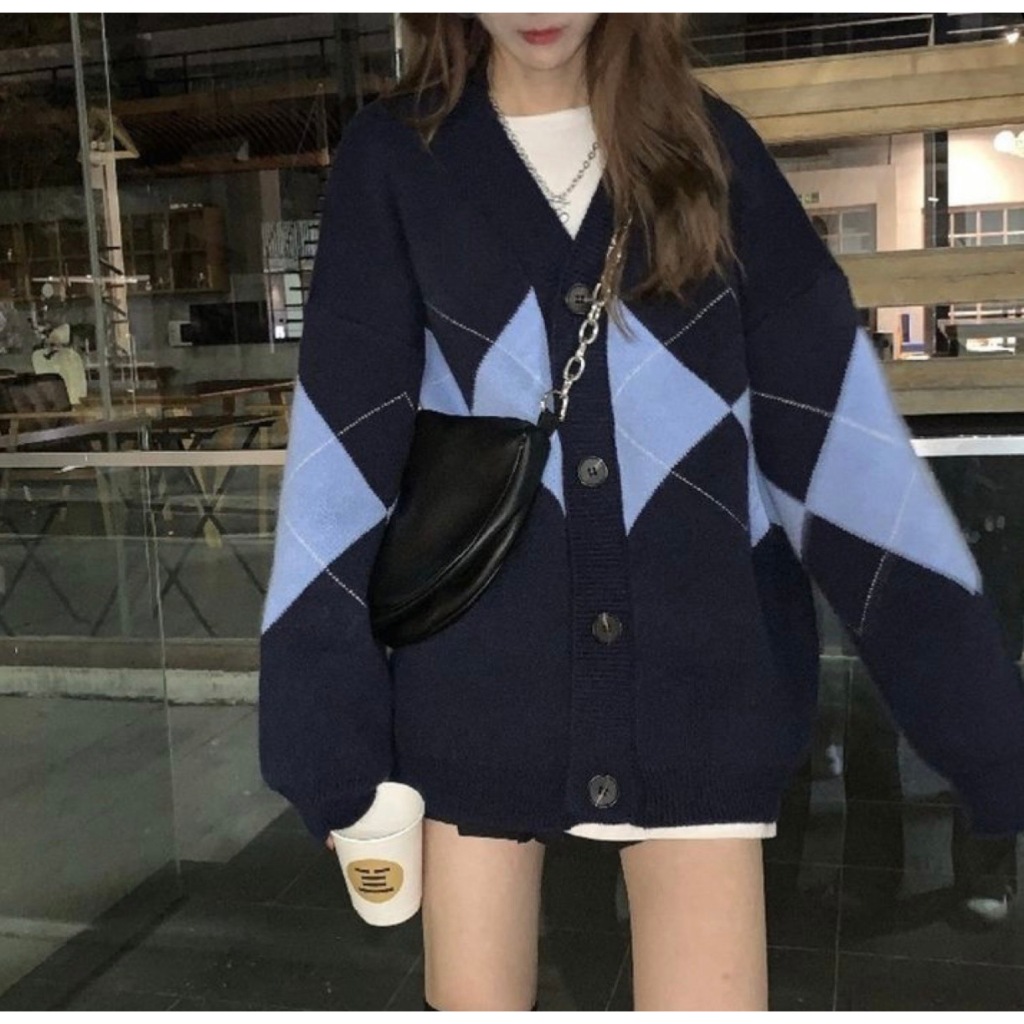 Jual Fluor.Inc - Cardigan Rajut Wanita Aliza Oversize Premium ...