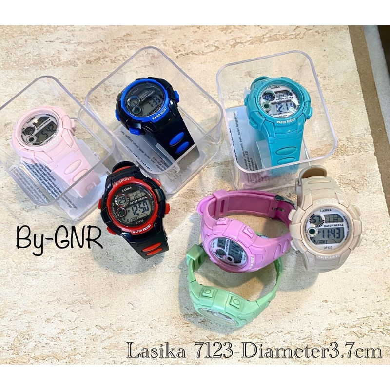 Jual Jam Tangan Anak TK/SD Lasika Digital Box Original 7123 | Shopee ...