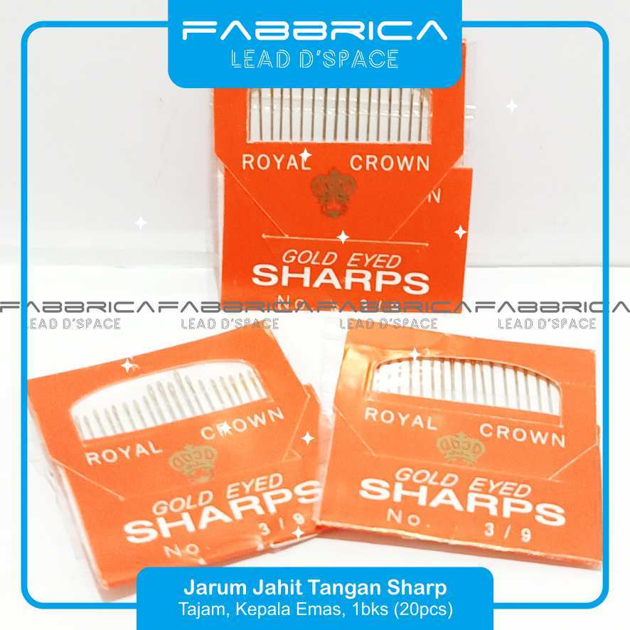 Jual Fabbrica - Jarum Jahit Sharp Jarum Kecos Kepala Emas Jarum Jahit ...