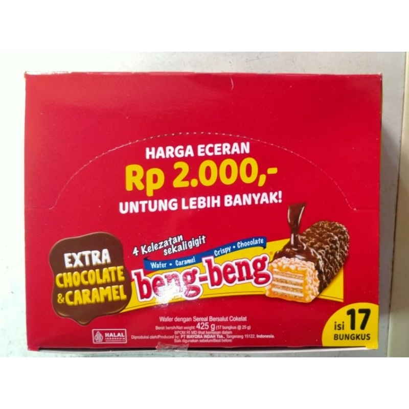 Jual Beng-Beng Extra Chocolate & Caramel ( Isi 17 ) | Shopee Indonesia