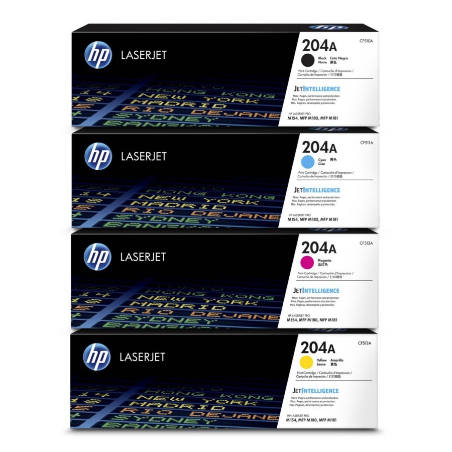 Jual Toner HP 204A ( Black/Cyan/Yellow/Magenta ) Original Laserjet ...