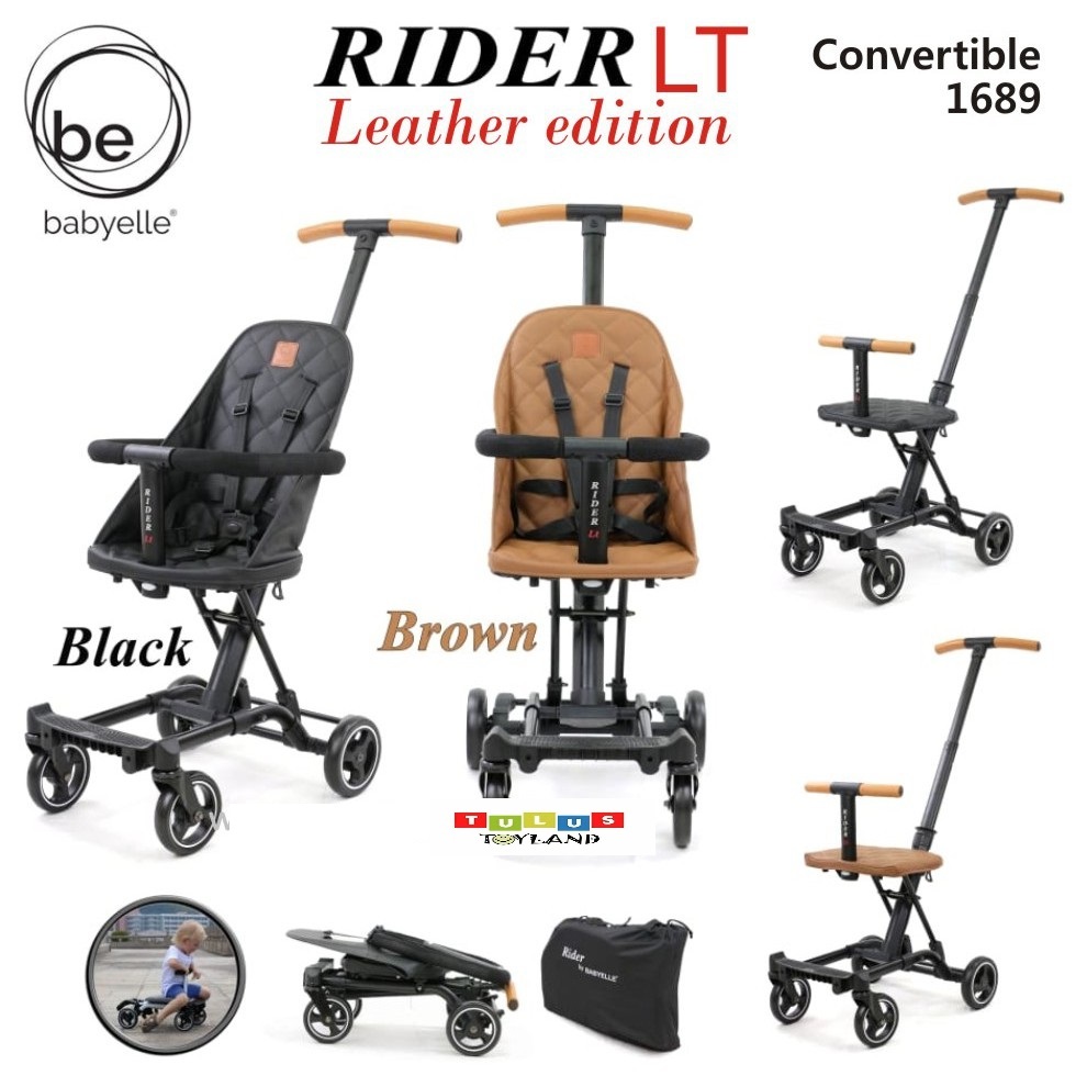 Jual Babyelle RIDER Convertible Baby Elle Stroller board cabin size atau Rider LT SP DX Special Kulit Shopee Indonesia