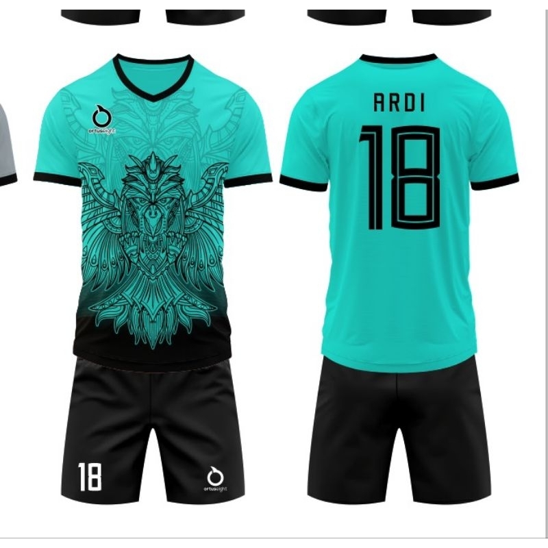 Jual setelan jersey sepak bola dan futsal motif garuda ORTU
