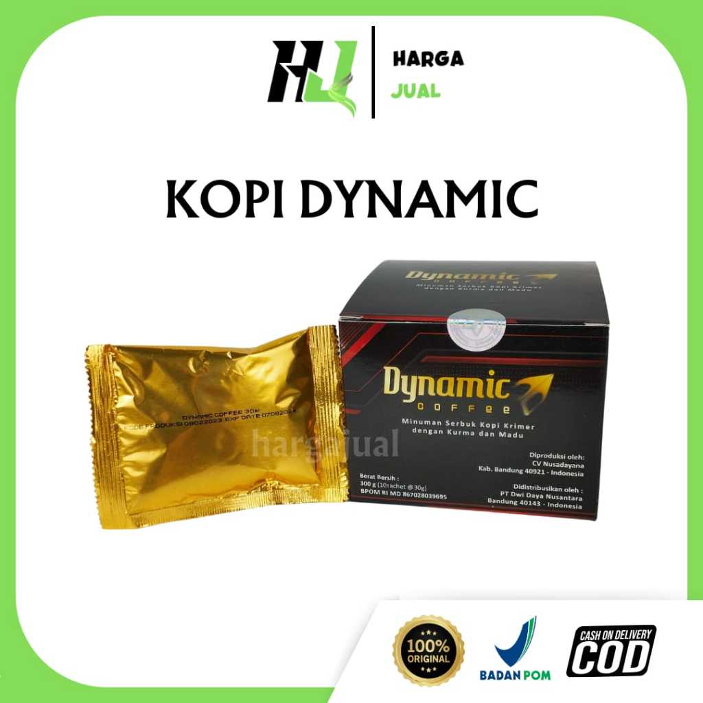 Jual KOPI DYNAMIC KEMASAN BARU tidak berbahaya dan aman dikonsumsi isi