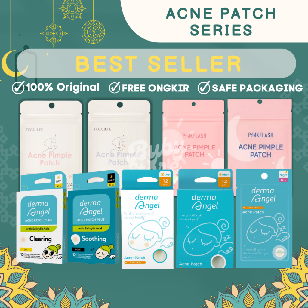 Jual Acne Patch FOCALLURE DERMA ANGEL | Stiker PenghilanJerawat isi 24