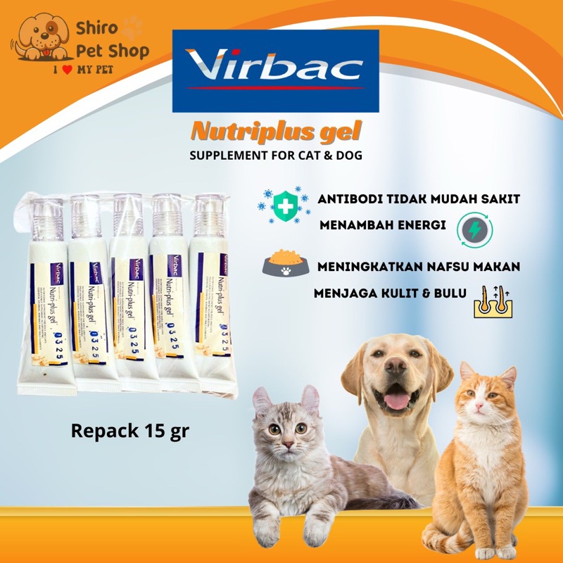 Jual NutriPlus gel 15gr vitamin kucing imun NutriPlus gell cat virbac ...