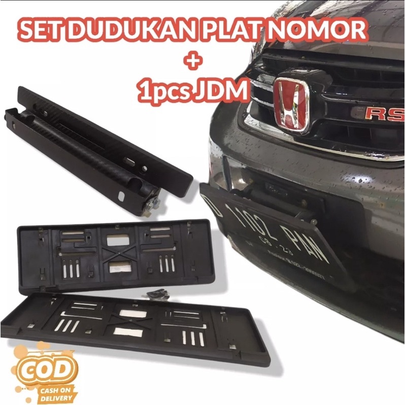 Jual Paket Dudukan Plat Nomer Mobil Jdm Astra Shopee Indonesia