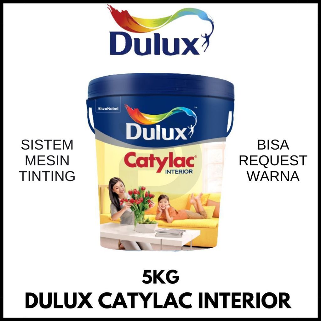 Jual Cat Tembok Dulux Catylac Interior Galon 5kg Sistem Tinting Bisa Request Warna Shopee 4995