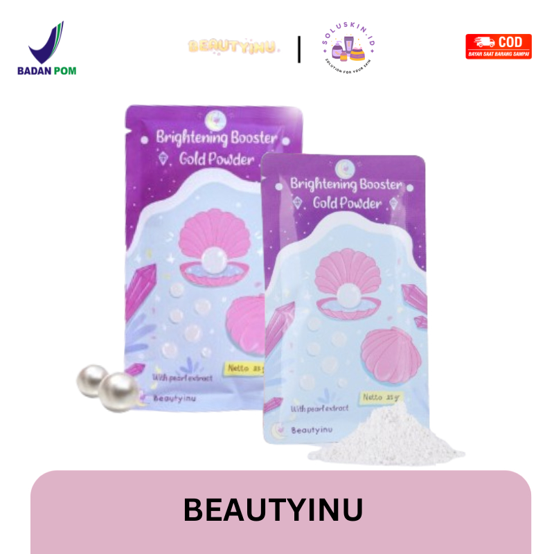 Jual [READY] BEAUTYINU BRIGHTENING BOOSTER GOLD POWDER/ SERBUK PEMUTIH ...