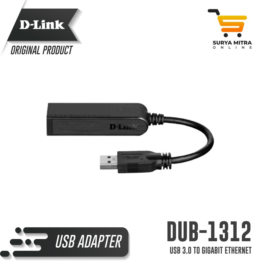 Jual Converter DLink DUB1312 USB 3.0 to Gigabit Adapter