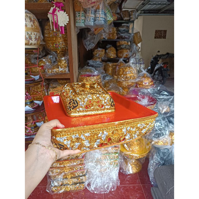 Jual bokor kotak jumbo 35cm bokor fiber bokor Bali bokor pajegan ...