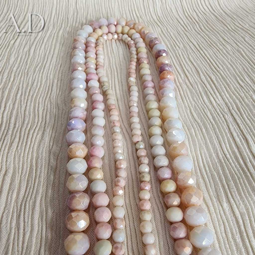 Jual Bahan Craft Manik Kristal Ceko 4mm 6mm 8mm Crystal Bapao Gepeng ...