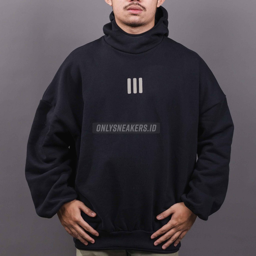 Jual ADIDAS X FEAR OF GOD ATHLETICS HEAVY FLEECE HOODIE BLACK 