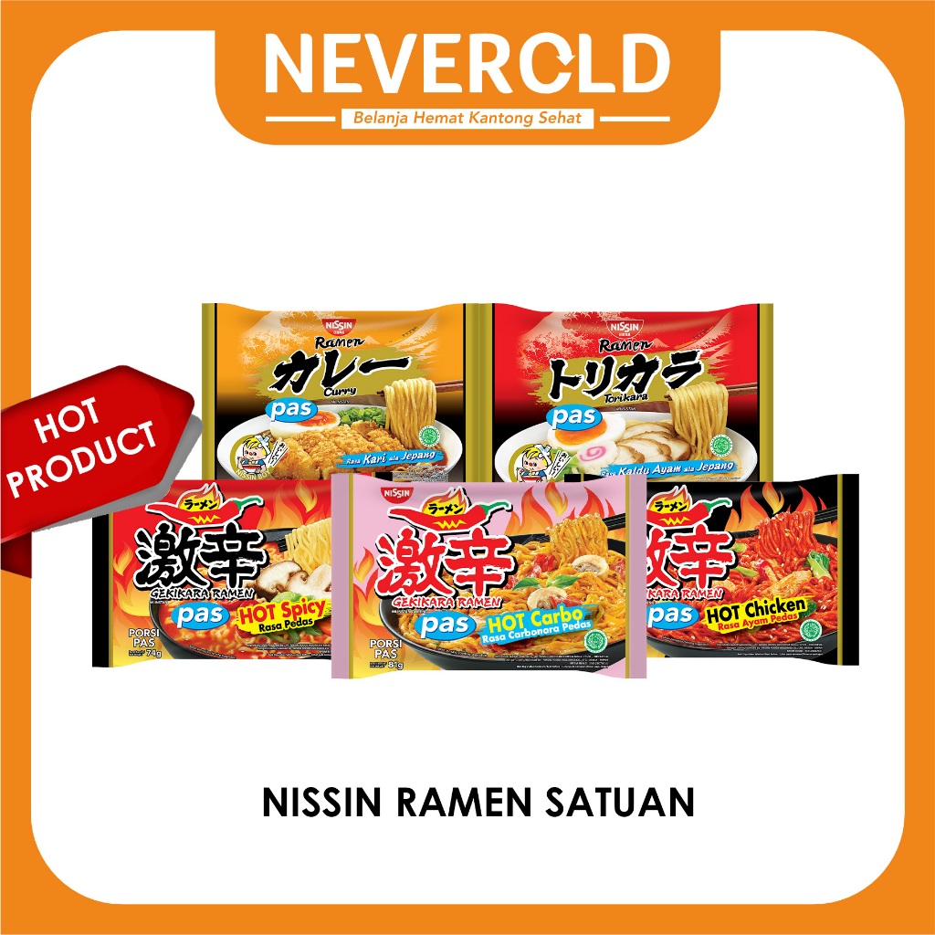 Jual Nissin Gekikara Ramen Porsi Pas 80gr Shopee Indonesia