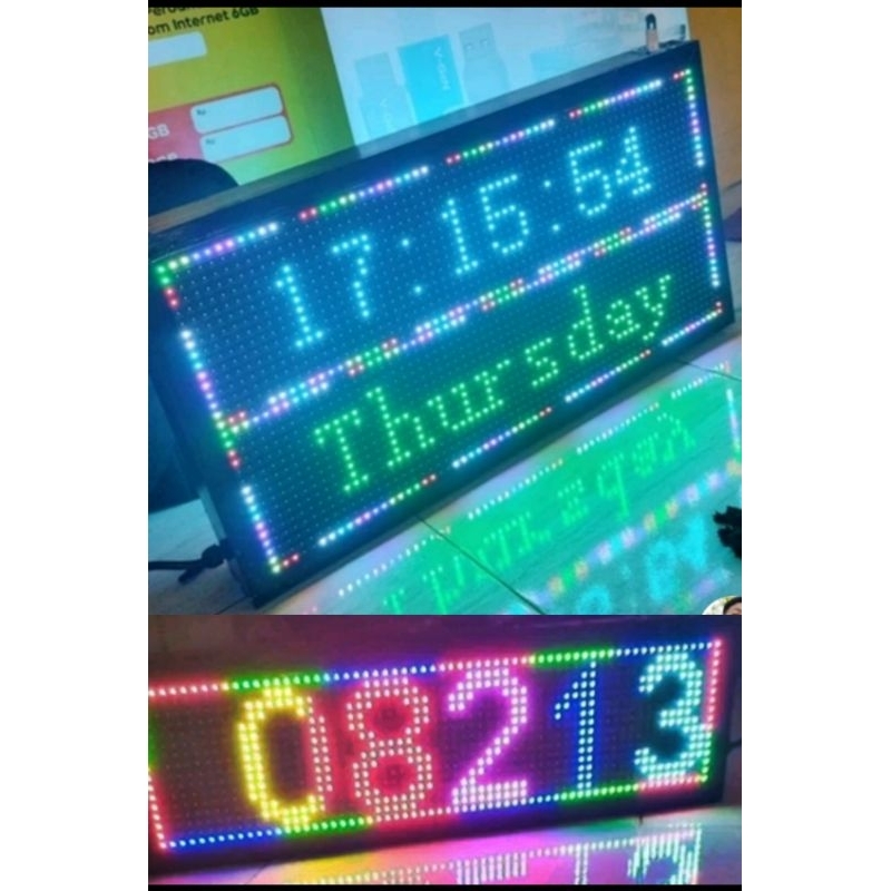 Jual Running Text P10 rgb/ Running Teks Full Color/ P10 rgb/ Modul P10 ...