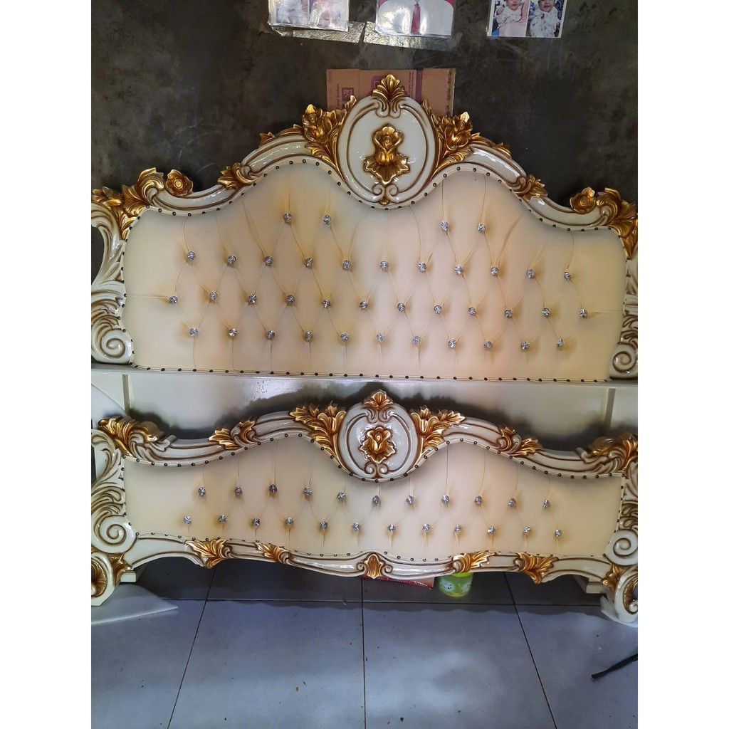 Jual dipan jok mewah kayu jati / dipan elegan/dipan simple/dipan sultan ...