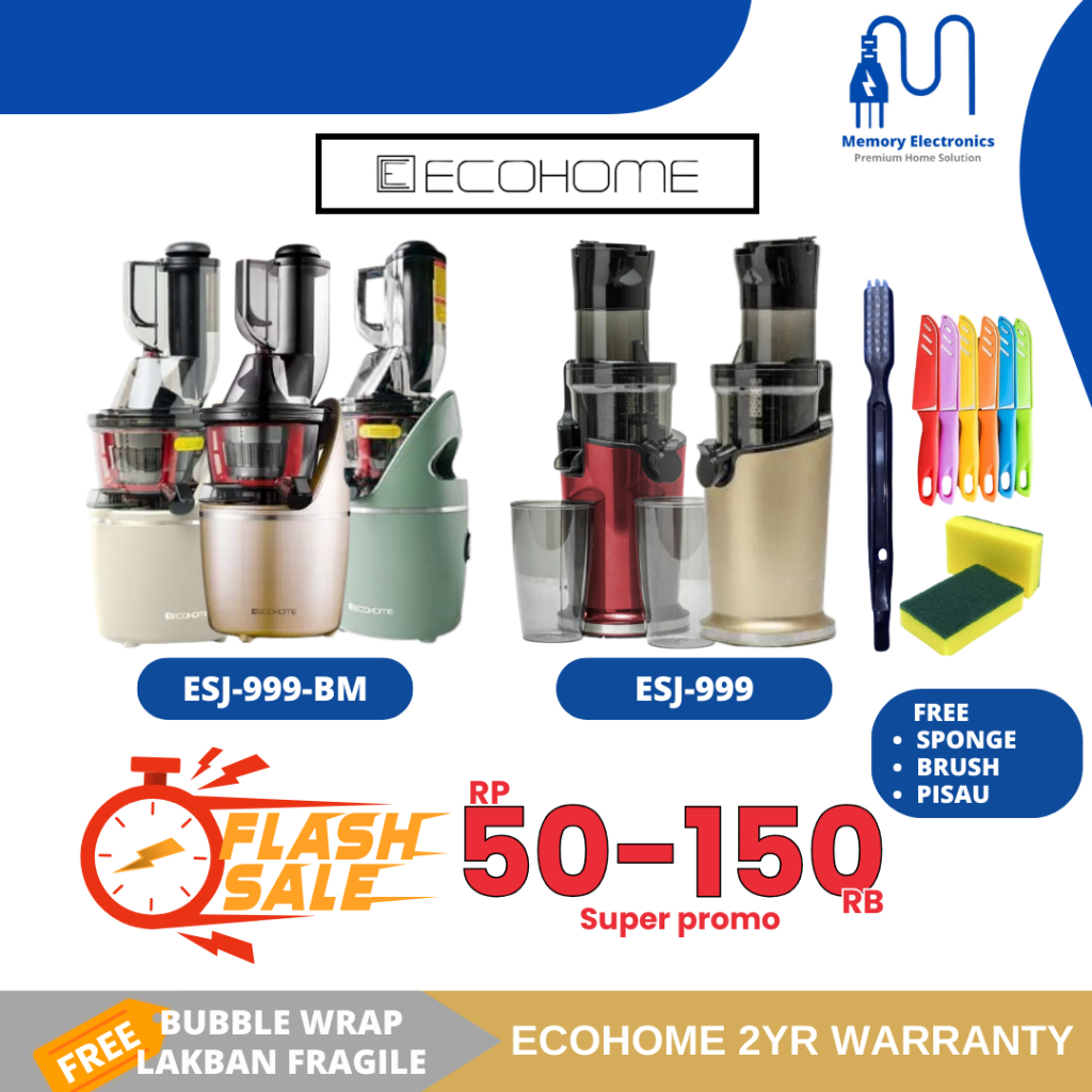 Jual SLOW JUICER COLD PRESS ECOHOME AMPAS KERING GARANSI 2 TAHUN Shopee Indonesia