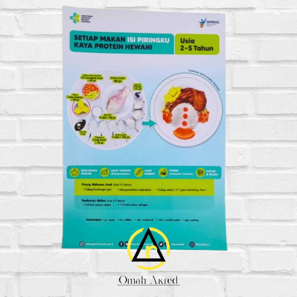 Jual Poster Isi Piringku Usia 2-5 Tahun - Gizi Balita - Poster ...