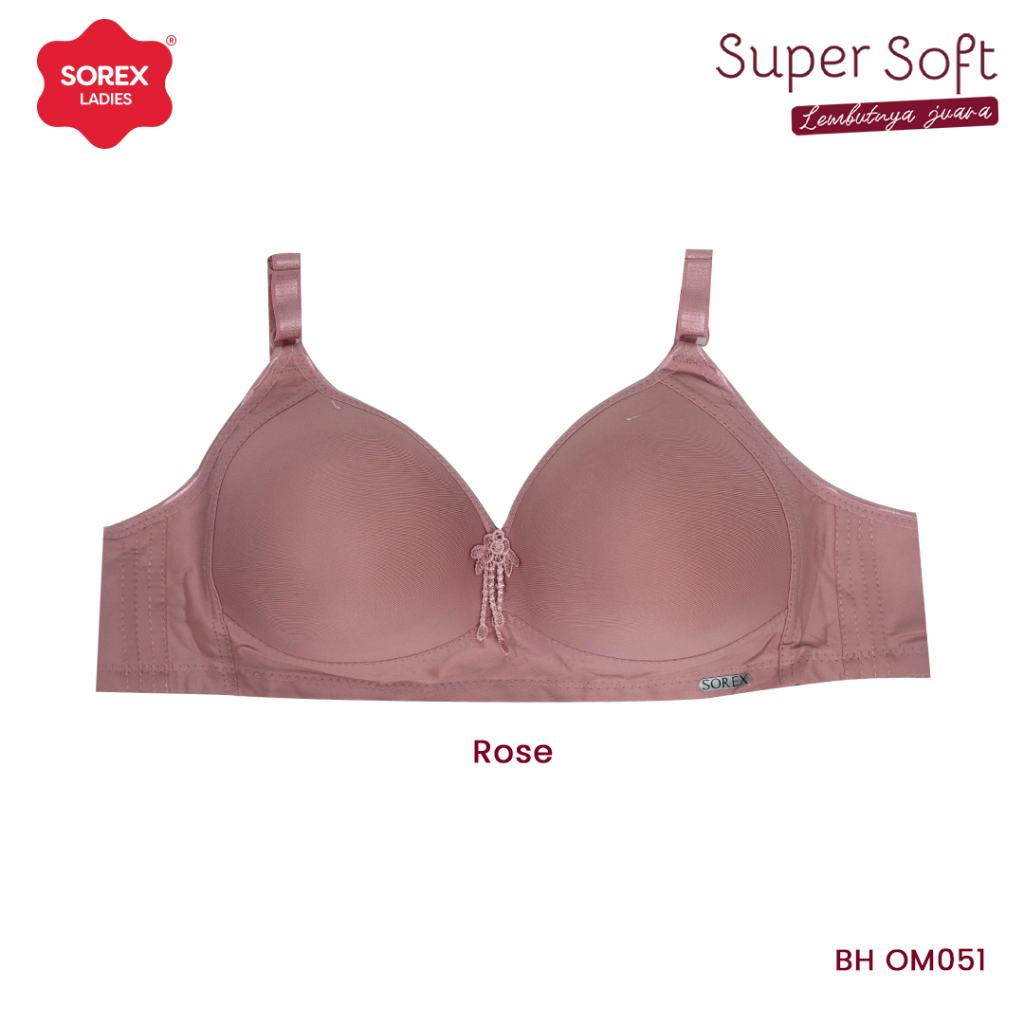 Jual Sorex Bra Super Soft Busa Tanpa Kawat Kait 3 Setara Cup C Cup 3/4 ...