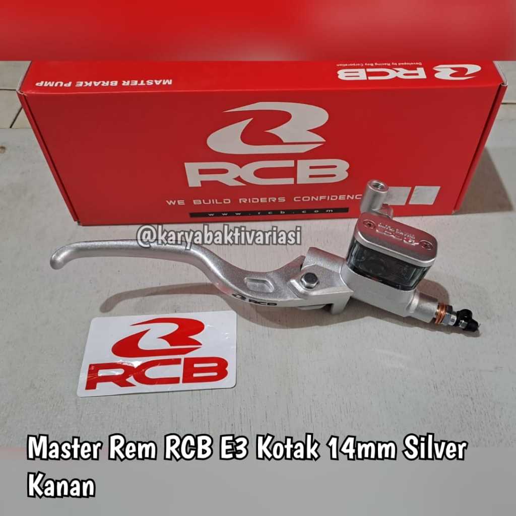 Jual MASTER REM RCB E3 KOTAK 14MM SILVER KANAN KIRI | Shopee Indonesia