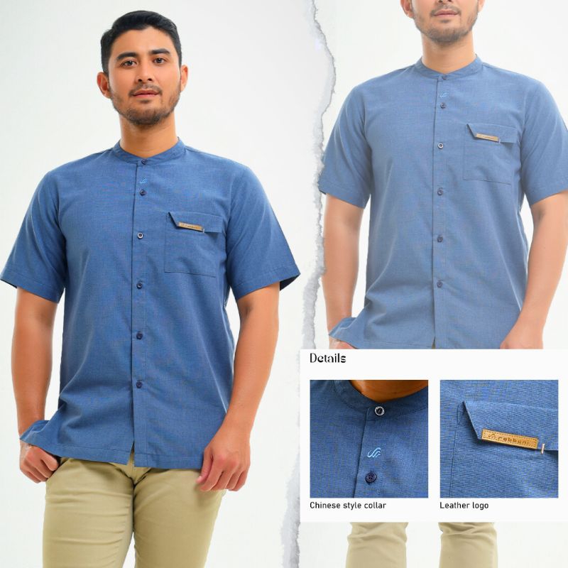 Jual Rabbani Kemeja Koko Pendek ALHAZEM | Shopee Indonesia