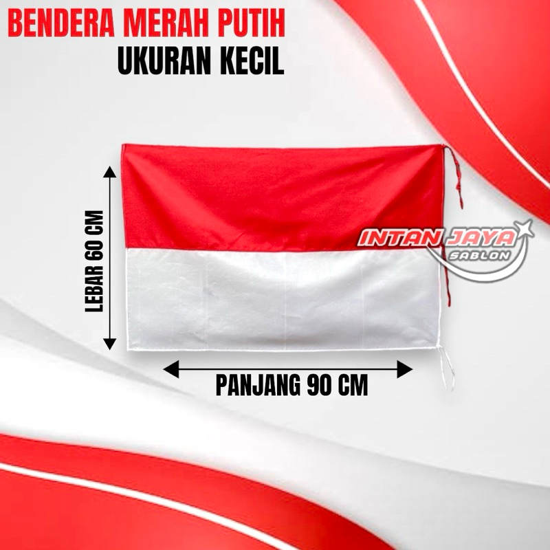 Jual BENDERA RUMAH MERAH-PUTIH UKURAN KECIL 90x60 1 KODI( 20 PCS ...