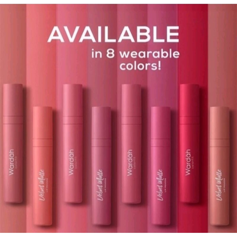 Jual Wardah Velvet Lip Cream Wardah Colorfit Velvet Matte Lip Mousse 4g Lipcream Lip Mouse 8624