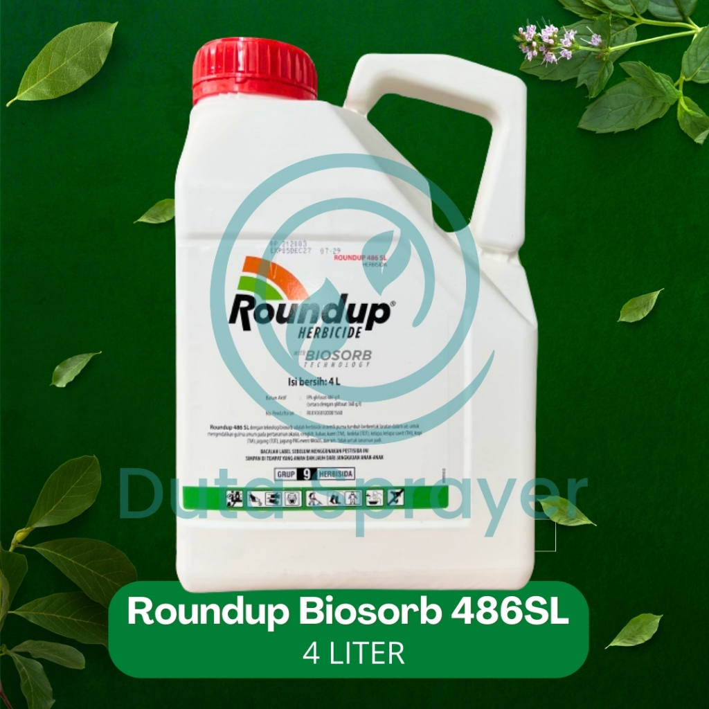 Jual Roundup Biosorb 486 SL 4L Round Up Transorb 440 SL 4 Liter