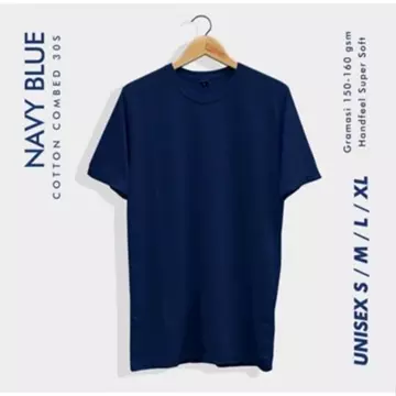 Kaos Polos Pendek Pria Wanita Catton Combet 30s