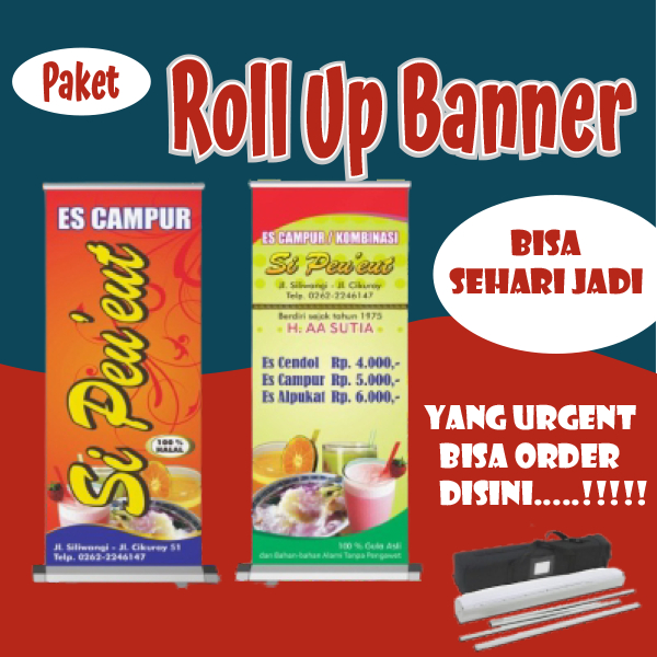 Jual Stand Banner Roll Up Banner Stand Banner Plus Cetak Banne | Shopee ...