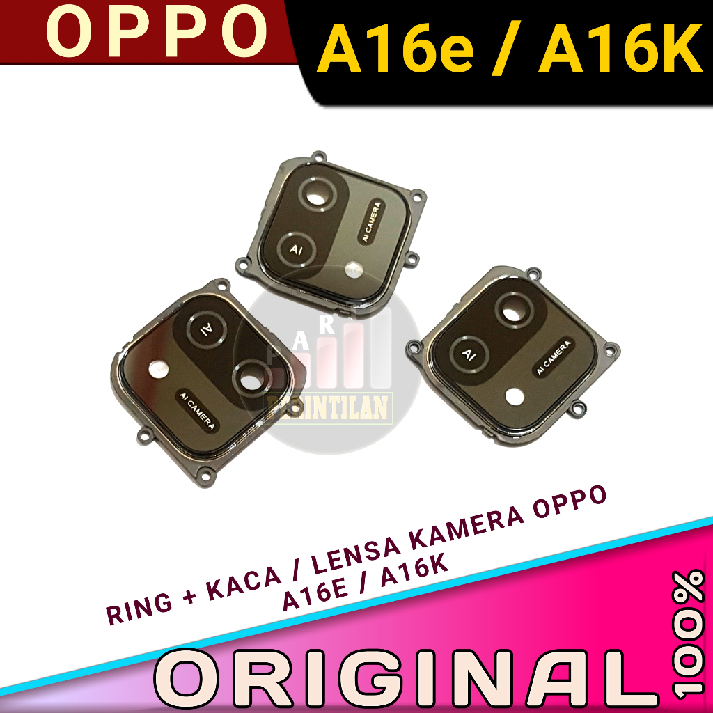 Jual RING + KACA KAMERA BELAKANG OPPO A16E / A16K ORIGINAL | Shopee ...