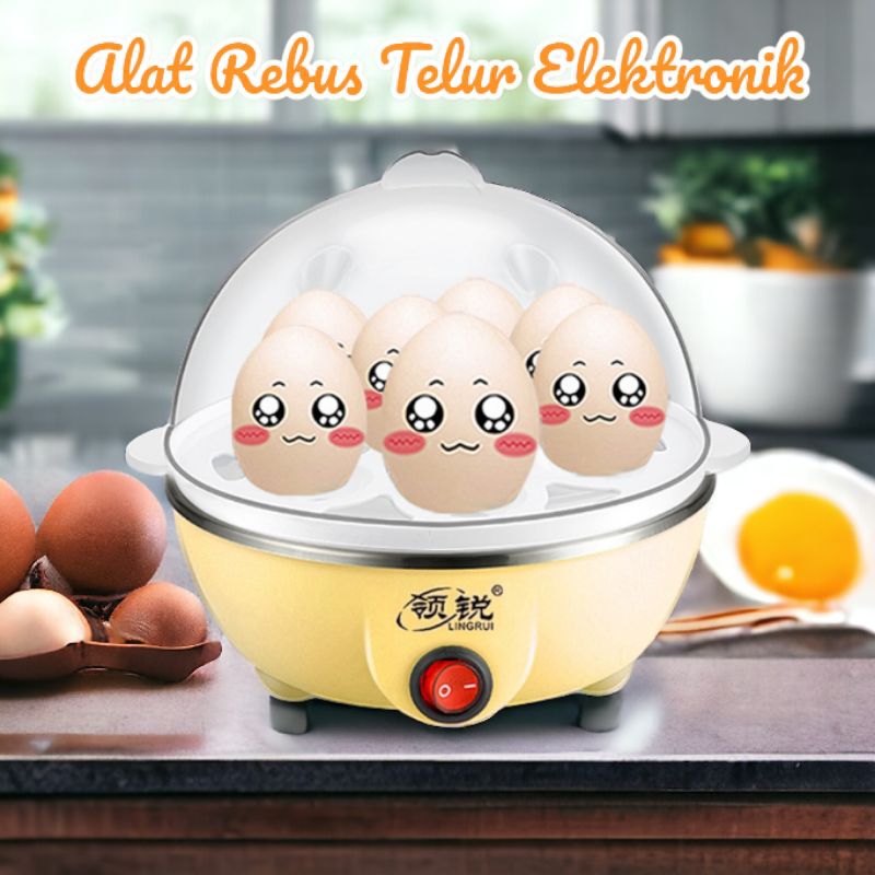 Jual Panci Rebus Telur Electric Egg Cooker Boiler Alat Rebus Telur 350W ...