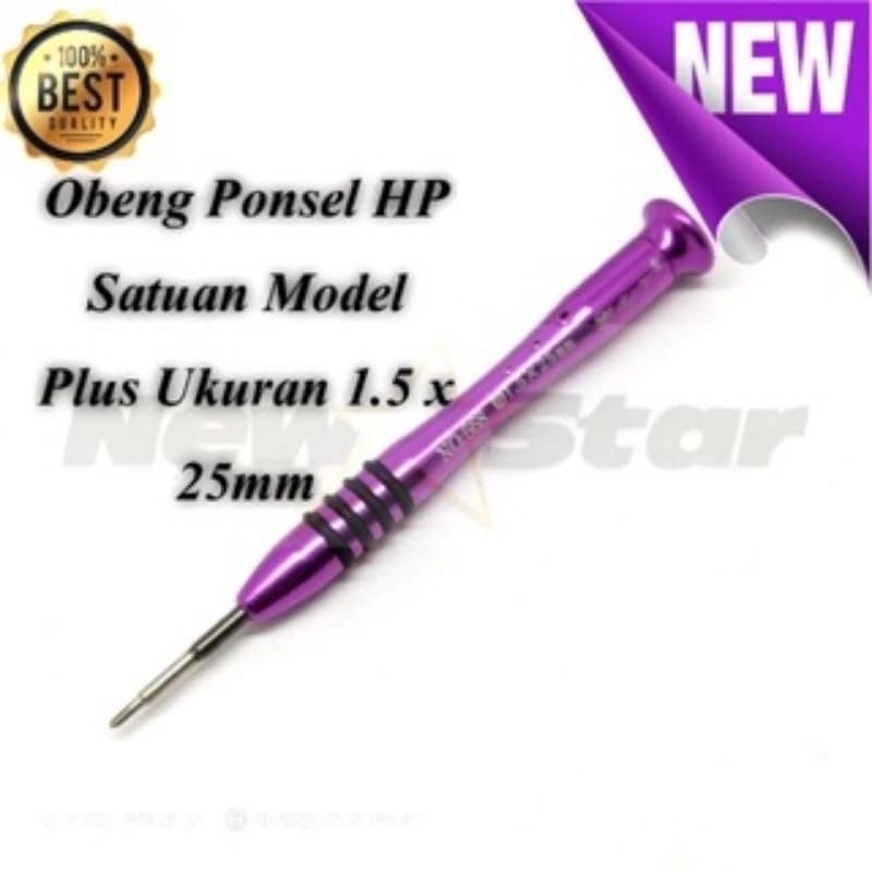 Jual OBENG SATUAN MODEL PLUS HP ANDROID TPLUS T PLUS 1.5 X 25 MM ...