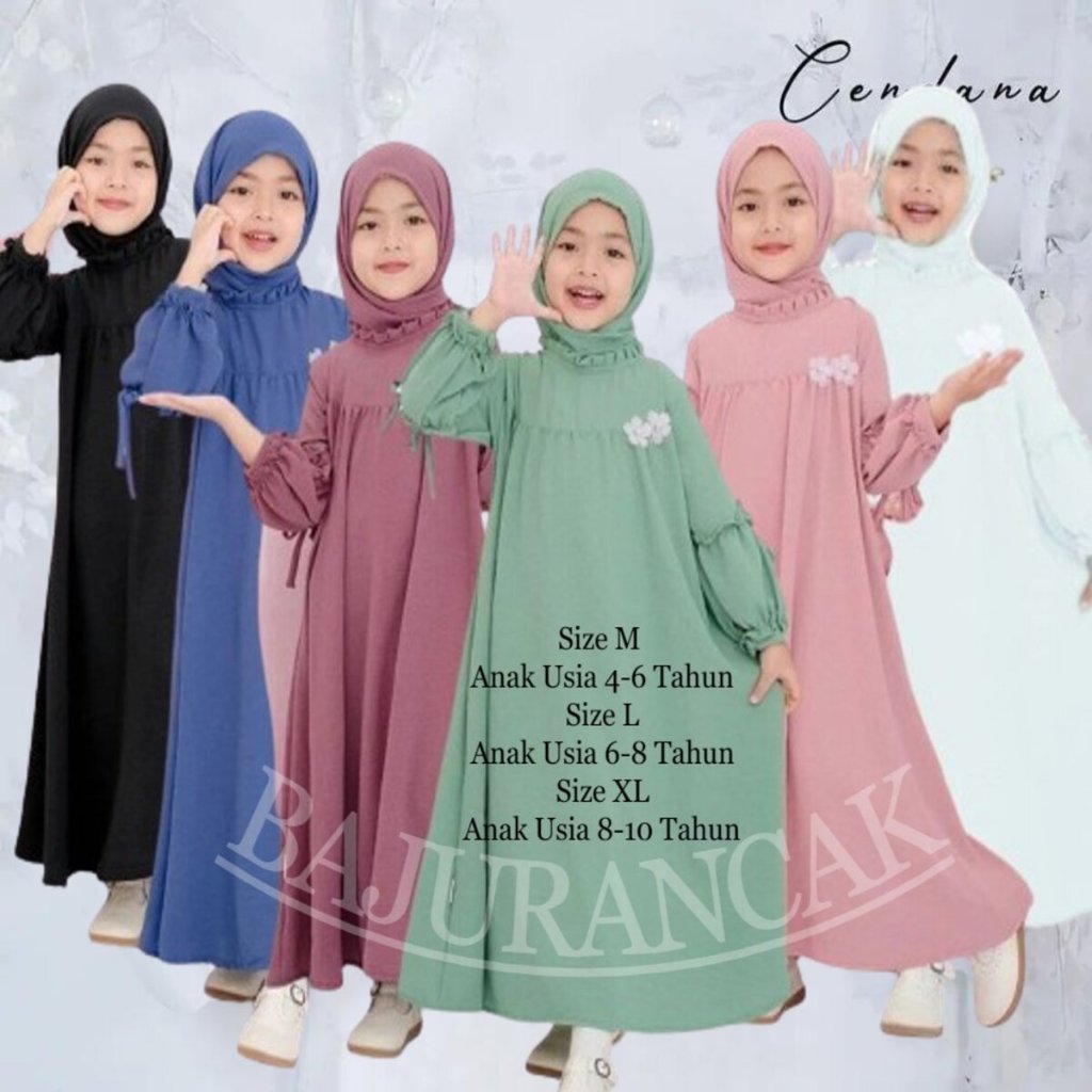 Jual Baju Gamis Anak Muslim Terbaru 2025 Anak Perempuan Usia 7 8 9
