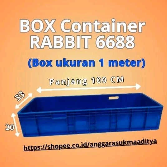 Jual (TERLARIS) Box Container 1 Meter bekas 80(100 X 33 X 20) | Shopee ...