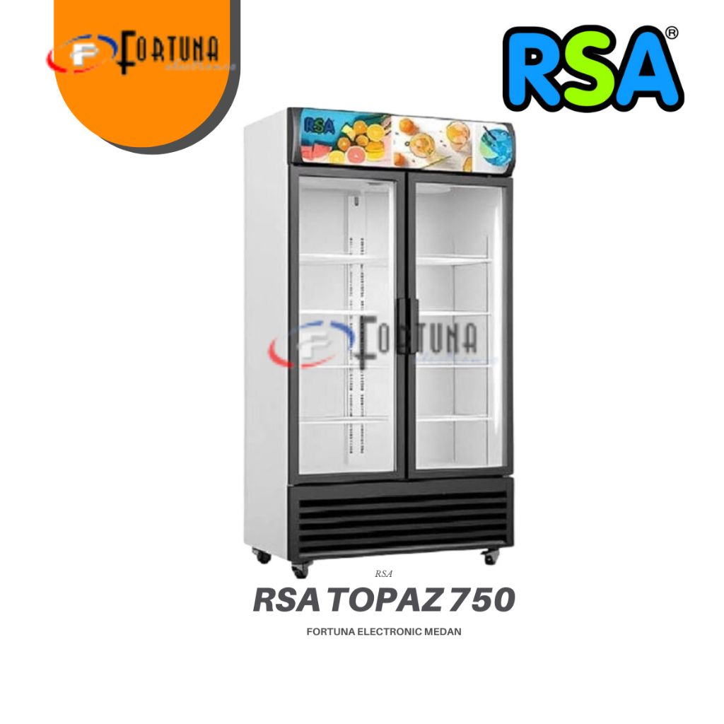 Jual SHOWCASE RSA 2 PINTU TOPAZ 750 730 LITER 8 RAK (MEDAN) | Shopee ...