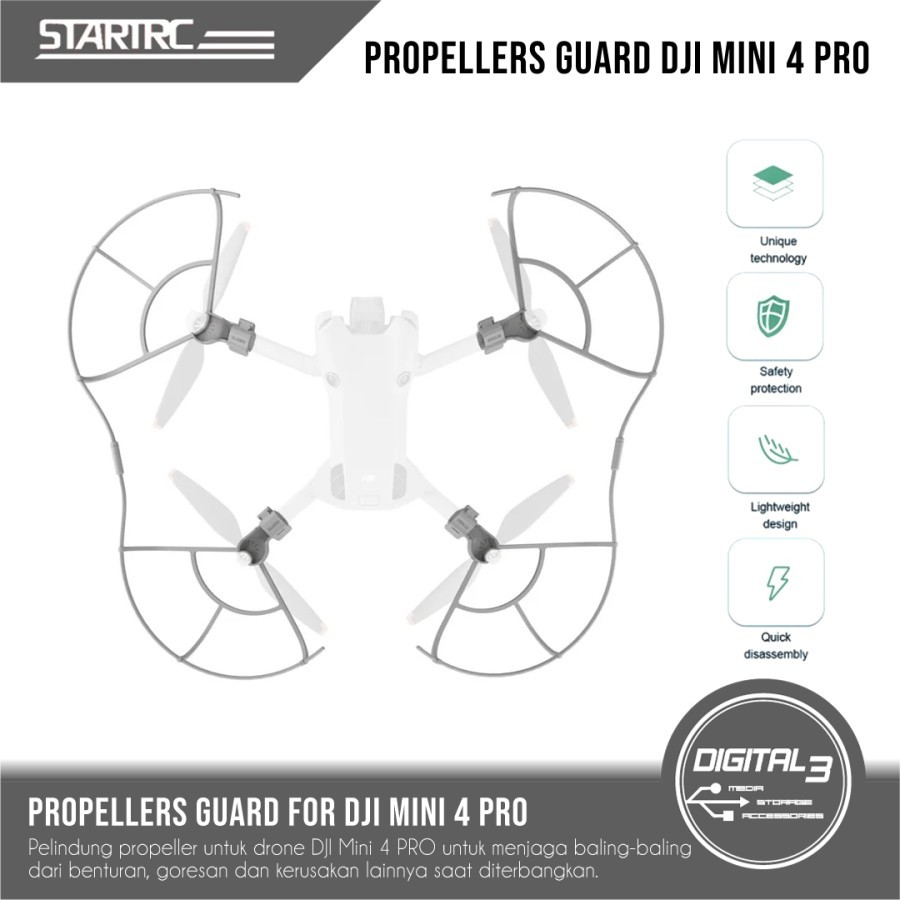 Jual STARTRC Propellers Guard Set for DJI Mini 4 PRO Pelindung Baling ...