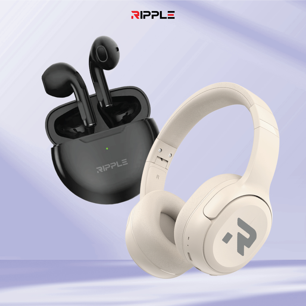 Jual Ripple Bluetooth Headphone Wireless Noise Canceling with TF ...