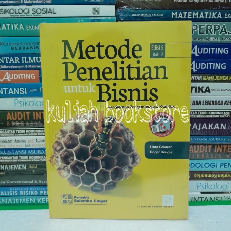 Jual Buku Metode Penelitian Untuk Bisnis 2 Edisi.6 / Penulis : Uma ...