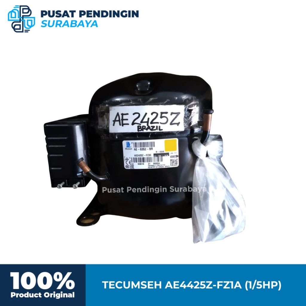 Jual Compresor Tecumseh AE2425Z 5/8PK R404 - Kompresor chiler AE 2425Z ...