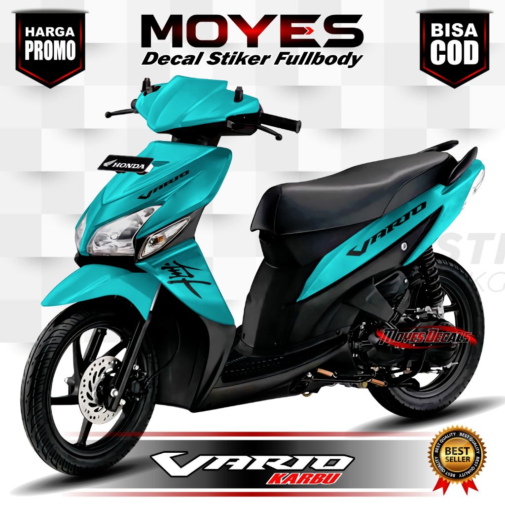 Jual Decal Vario 110 karbu design polos stiker fullbody | Shopee Indonesia