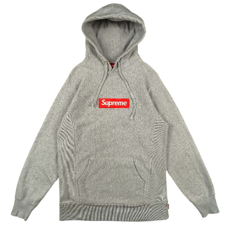 Supreme gray hoodie deals
