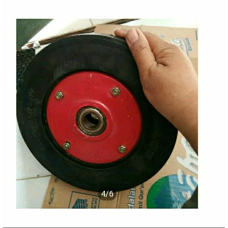 Jual Roda Troli Pcs Roda Lori Roda Double Ring Inch Roda Tukang Bangunan Roda Karet Super