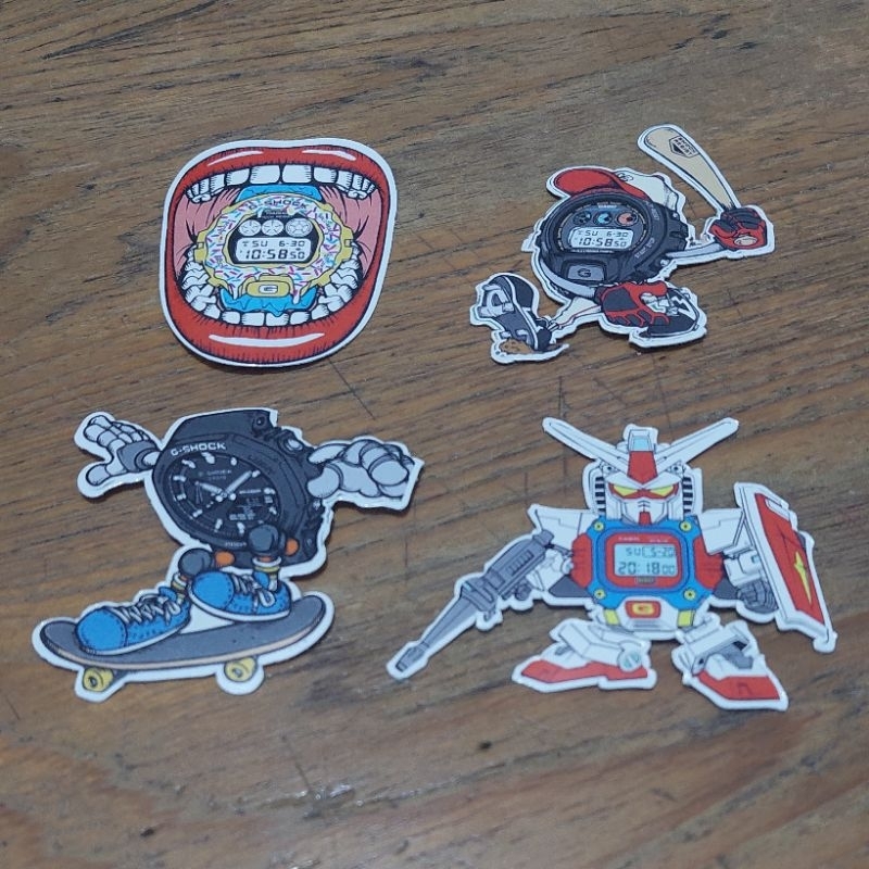 Jual Sticker G-Shock Character Set (4pcs) | Shopee Indonesia