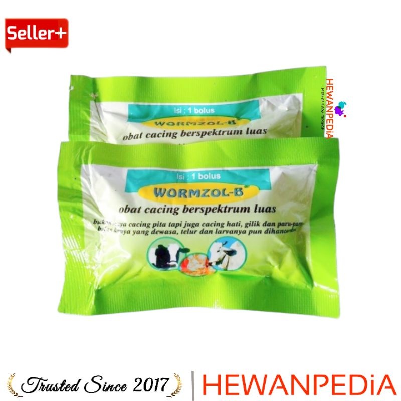 Jual WORMZOL B 1 BOLUS SACHET Hewanpedia - Obat Cacing Cacingan Sapi ...