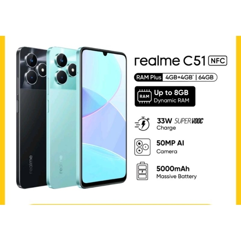 Jual realme C51 4/64 camera 50mp | Shopee Indonesia