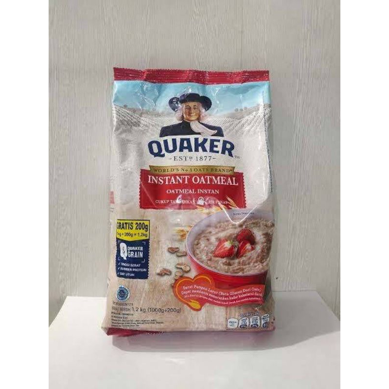 Jual Quacker instant oatmeal 1.2kg | Shopee Indonesia
